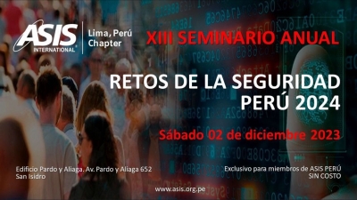 XIII SEMINARIO ANUAL Retos De La Seguridad Per 2024 ASIS Cap Tulo   665e3353c5a0a1298b58f0408e39e998 M 